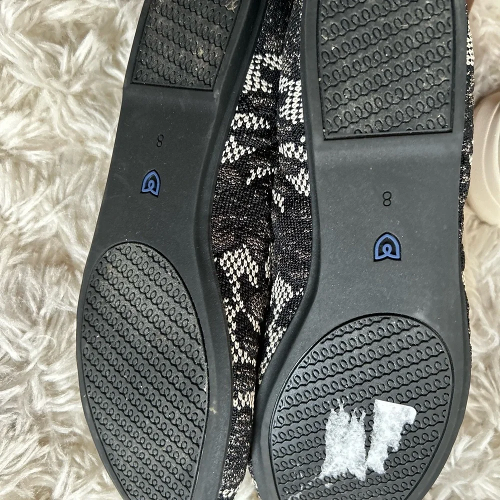 Rothy’s Black Chantilly Lace Round Flats 8 - Picture 4 of 4